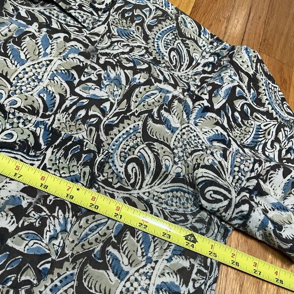 Beams Plus + Japan Made Men’s Batik Camp Collar XL Shirt Floral Paisley AOP - Picture 6 of 9